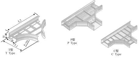 XQJ-LQJ-03CT, P, C型铝合金水平三通